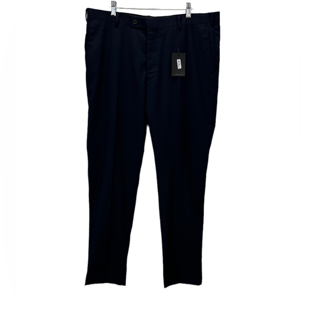 Alton Lane Tailored Fit Lined Suit Slacks Trousers Pants - Navy Blue - size 36
